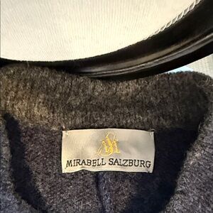 Mirabell Salzburg  navy Wool Sweater with grey tipping